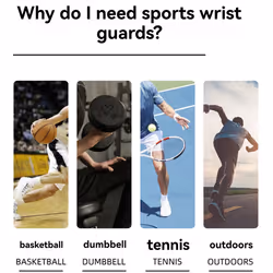 1 Pair Wristband Wrist Support Brace Straps Extra Strength Weight A