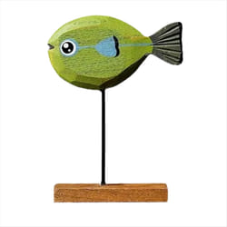 Wooden Fish Statue Nordic Home Decorations Fish Sculpture Ornaments E