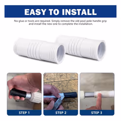 2 Pcs Pool Pole Handle Grip Replacement, Hand Grip 25mm