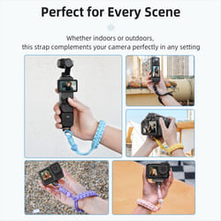 For 3 Wrist Lanyard Anti-Lost Hand Strap Blue