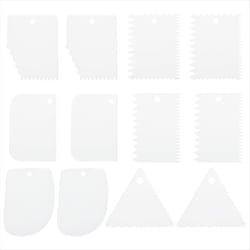 12 Pcs Plastic Clay, 2 Set Pottery Tools Soft Carving Scraper Kit A
