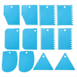 12 Pcs Plastic Clay, 2 Set Pottery Tools Soft Carving Scraper Kit B