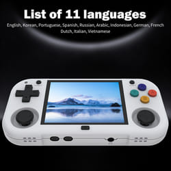 XU Mini M Game Console 128GB 11700 Games 2.8 Inch IPS White Gray