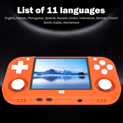 XU Mini M Game Console 64GB 10700 Games 2.8 Inch IPS Linux Orange