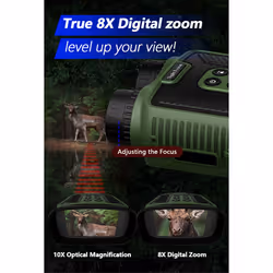 Digital Infrared Night Vision Binoculars Telescope 300M Black