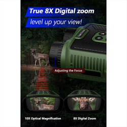 Digital Infrared Night Vision Binoculars Telescope 300M Black