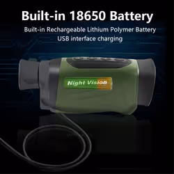 Digital Night-Vision Monocular 40MP 2.5K Infrared Telescope Black