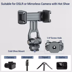 Camera Hot Shoe Phone Holder Monitor Tripod Adapter A