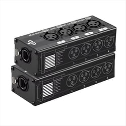 1 Pair 4 Channel XLR/ Audio RJ45 Cat5/Cat6 Ethernet Extender