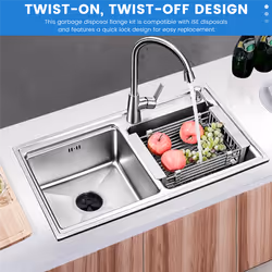 Sink Garbage Disposal 3 Bolts Kitchen Sink Flange Kit