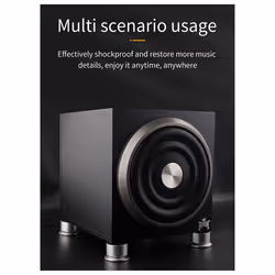 New Aluminum Alloy Audio Amplifier Foot Black