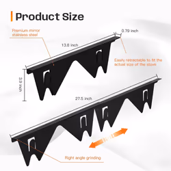 4 PCS Stainless Steel Stove Gaps Covers Stove Gaps Filler Range Trim