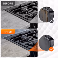 4 PCS Stainless Steel Stove Gaps Covers Stove Gaps Filler Range Trim