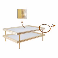 Stackable Food Dryer with Net Wooden Pasta Herb Drying Racks