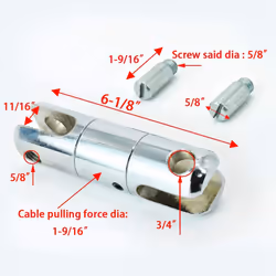Cable Pulling Swivel Wire Bearing Breakaway Swivel 5 Ton - 1Pcs