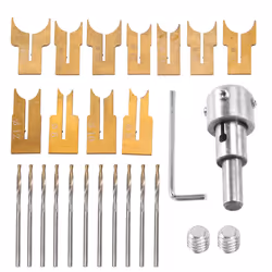 Wooden Beads Drill Bit Ball Milling Cutter Set 24Pcs Woodworking Tool