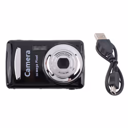 Digital Camera,Portable Cameras 16 Million HD Pixel Compact Black