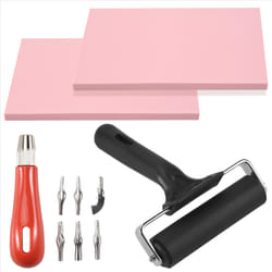 Rubber Stamp Making Kit,Block Printing Tool Kit,Linoleum Cutter