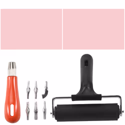 Rubber Stamp Making Kit,Block Printing Tool Kit,Linoleum Cutter