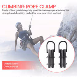 1.5 Inch Climbing Rope Clamp,2 Sets Rope Climb Clasp Workout Rig Hook