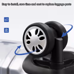 8pc Luggage Wheels Replacement Kit,Mute Caster Replacement Suitcase B