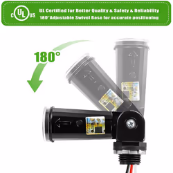 2Pack,Dusk to Dawn/Day Night Sensor, Photoelectric Switch,Waterproof