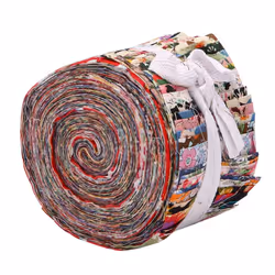 Fabric Strips Roll Jelly Fabric Bundles Fabric Quilting Strips Roll