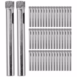 50Pcs Diamond Coated Drill Bit Set 6mm Diamond Tipped Hole Saw