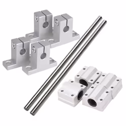 Horizontal 8mm Dia Linear Motion Ball 200mm Linear Shaft Optical Axis