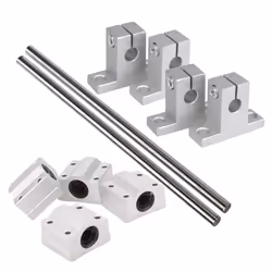 Horizontal 8mm Dia Linear Motion Ball 200mm Linear Shaft Optical Axis