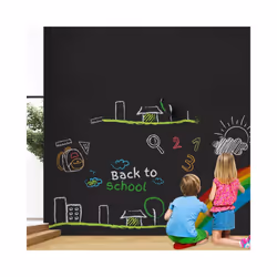45X100cm Magnetic Chalkboard Wall Stickers Children Note Board Black