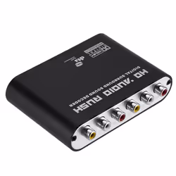 Digital to Analog 5.1 Audio Decoder Amp+Fiber Optic Cable for TV