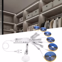 Touch Sensor Under Cabinet Light Dimmable COB LED Strip ,EU Plug