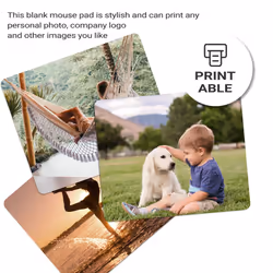 10Pcs Blank Mouse Pad for Sublimation Transfer Heat Press Crafts