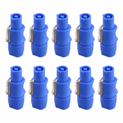 10Pcs 3 PIN Male Powercon Connector Signal Input Jack Power Input