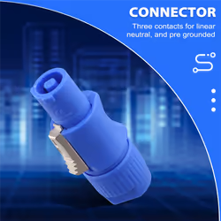 10Pcs 3 PIN Male Powercon Connector Signal Input Jack Power Input
