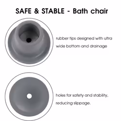 8Pcs Replacement Feet for Shower Chair Bath Seat Rubber Tips Non Slip