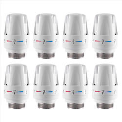 8Pcs Thermostatic Radiator Valve Thermostat Radiator Valve