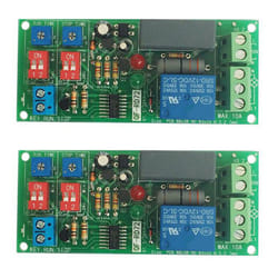 2PCs Dual Time Adjustable Delay Timing Relay Repeat on OFF Switch