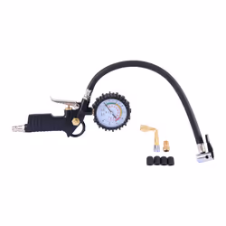 Car Tire Pressure Gauge with 90 Degree Valve Extender for Car Truck
