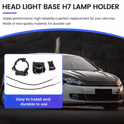 Car Halogen Lamp Holder Low Beam Light Base Lamp Holder for