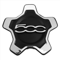 Car Wheel Center Cap Cover for 500X Dust Cover,Black & Silver