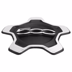 Car Wheel Center Cap Cover for 500X Dust Cover,Black & Silver