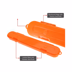 Chainsaw Chain Storage Case,Chainsaw Chain Organizer Box (Orange)