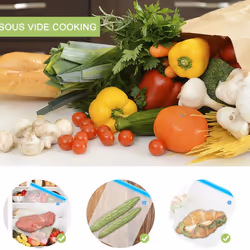 Sous Vide Bags 20 Pack Reusable, 1 Hand Pump,3 Size Sealed Bag,4 Clip