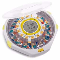 Automatic Pill Dispenser,28-Day Capacity, Sound & Light Alerts