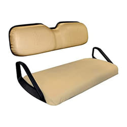 1Set Golf Cart Tan Front Seat Bottom Cover & Backrest for