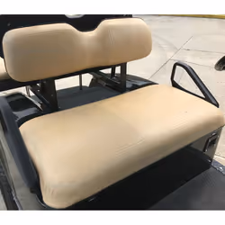 1Set Golf Cart Tan Front Seat Bottom Cover & Backrest for