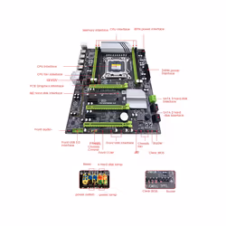 X79T LGA 2011 CPU Mainboard USB3.0 4 DDR3 Motherboard Desktop PC