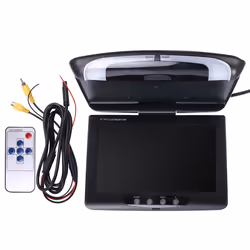 Car Roof Monitor Lcd Flip Screen Top Multimedia Video Ceiling black